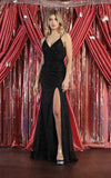 Load image into Gallery viewer, LA Merchandise LA1938 Embroidered Prom Formal Gown - BLACK - Dress LA Merchandise