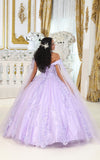 Load image into Gallery viewer, LA Merchandise LA193 Cape Sleeves Lace Applique Quinceanera Dress - - LA Merchnadise