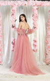 Load image into Gallery viewer, LA Merchandise LA1961 Strapless Prom Gown with Detachable Sleeves - - Dress LA Merchandise