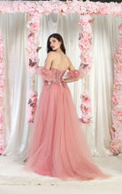 Load image into Gallery viewer, LA Merchandise LA1961 Strapless Prom Gown with Detachable Sleeves - - Dress LA Merchandise
