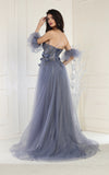 Load image into Gallery viewer, LA Merchandise LA1961 Strapless Prom Gown with Detachable Sleeves - - Dress LA Merchandise