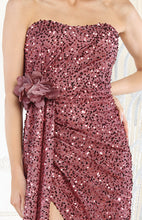 Load image into Gallery viewer, LA Merchandise LA1968 Sequined Prom Strapless Dress - - Dress LA Merchandise
