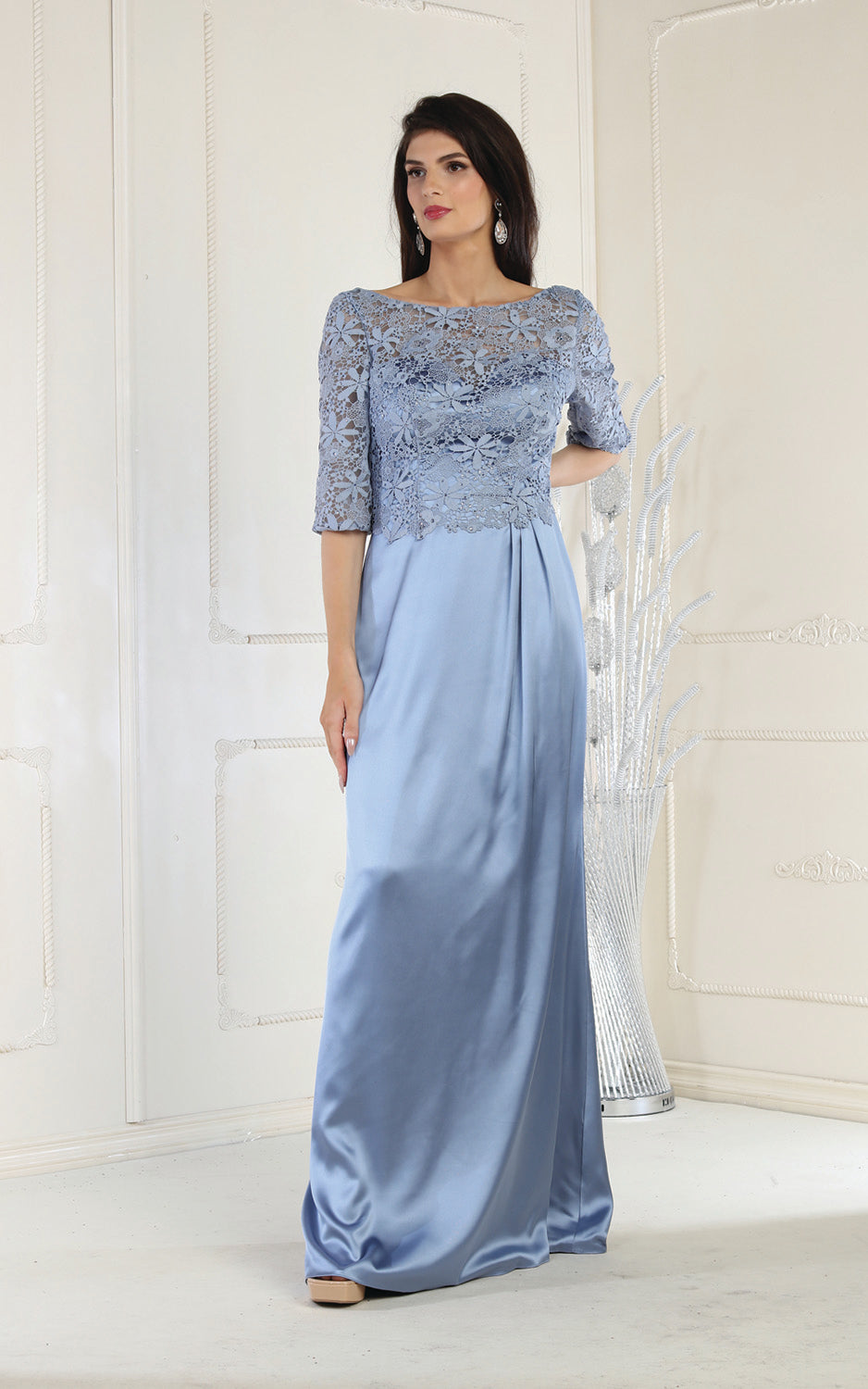 LA Merchandise 3 4 Sleeve Mother Of The Bride Gown Wholesale LA1969 LA Merchandise Inc