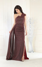 Load image into Gallery viewer, LA Merchandise LA1976 One Shoulder Prom Dress with High Slit - BURGUNDY - LA Merchandise