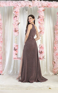LA Merchandise LA1976 One Shoulder Prom Dress with High Slit - - LA Merchandise