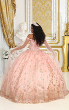 Load image into Gallery viewer, LA Merchandise LA197 Feather Detachable Cape Sleeves Glitter 15 Gown - - LA Merchnadise
