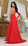 Load image into Gallery viewer, LA Merchandise LA1985 One Sleeve Corset Back Satin Evening Formal Gown - - Dress LA Merchandise