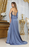 Load image into Gallery viewer, LA Merchandise LA1985 One Sleeve Corset Back Satin Evening Formal Gown - - Dress LA Merchandise