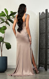 Load image into Gallery viewer, LA Merchandise LA2001 Sleeveless Corset Bone Slit Prom Long Dress - - LA Merchandise
