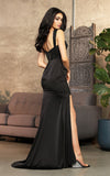 Load image into Gallery viewer, LA Merchandise LA2001 Sleeveless Corset Bone Slit Prom Long Dress - - LA Merchandise