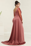 Load image into Gallery viewer, LA Merchandise LA2008 Mother of Bride Detailed Long Sleeve Dress - - Dress LA Merchandise