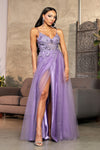 Load image into Gallery viewer, LA Merchandise LA2011 A-line Spaghetti Straps Pageant Plus Zise Gown - VICTORIAN LILAC - Dress LA Merchandise