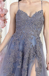 Load image into Gallery viewer, LA Merchandise LA2013 Embroidered Tulle Prom Gown - - Dress LA Merchandise