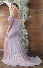 Load image into Gallery viewer, LA Merchandise LA2023 Off Shoulder Sequined Boned Bustier Formal Dress - - Dress LA Merchandise