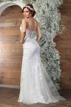 Load image into Gallery viewer, LA Merchandise LA2030B Sleeveless Lace Ivory Embellished Bridal Dress - - Dress LA Merchandise