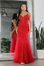 Load image into Gallery viewer, LA Merchandise LA2030 Illusion Sheer Embroidered Mermaid Evening Dress - - Dress LA Merchandise