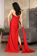 Load image into Gallery viewer, LA Merchandise LA2031 Asymmetric Neck Side Slit Prom Evening Dress - - Dress LA Merchandise
