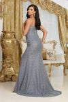 Load image into Gallery viewer, LA Merchandise LA2035 Sequin Sleeveless Ruched Long Prom Gown - - Dress LA Merchandise