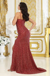 Load image into Gallery viewer, LA Merchandise LA2035 Sequin Sleeveless Ruched Long Prom Gown - - Dress LA Merchandise