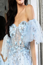 Load image into Gallery viewer, LA Merchandise LA2036 3D Floral Petals Detachable Sleeves Hoco Dress - - Dress LA Merchandise