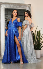 Load image into Gallery viewer, LA Merchandise LA2038 Detachable Sleeves Special Occasion Glitter Gown - - Dress LA Merchandise