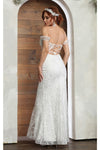 Load image into Gallery viewer, LA Merchandise LA2044B Sexy Corset Bodice Ivory Bridal Long Lace Dress - - Dress LA Merchandise