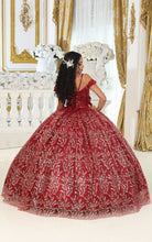Load image into Gallery viewer, LA Merchandise LA204 Detachable Cape Glitter Ball Quinceanera Gown - - LA Merchnadise