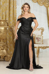Load image into Gallery viewer, LA Merchandise LA2056 Sweetheart Neck Ruched Bodice Prom Dress - BLACK - Dress LA Merchandise