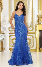 Load image into Gallery viewer, LA Merchandise LA2061 Spaghetti Straps Mermaid Prom Formal Gown - ROYAL BLUE - Dress LA Merchandise