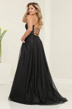 Load image into Gallery viewer, LA Merchandise LA2064 A-line Glitter Sweetheart Open Back Prom Gowns - - LA Merchandise