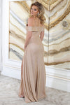 Load image into Gallery viewer, LA Merchandise LA2065 Glitter Bridesmaids Ruched Dress - - Dress LA Merchandise