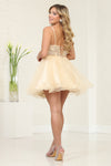 Load image into Gallery viewer, LA Merchandise LA2067 Spaghetti Strap Beaded Party Short Dress - - Dress LA Merchandise