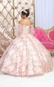 LA Merchandise LA206 Off Shoulder Puff Sleeves Quinceanera Ball Gown - - Dress LA Merchandise