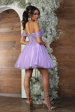 Load image into Gallery viewer, LA Merchandise LA2080 Leafy Pattern Tulle Off Shoulder Dama Dress - - Dress LA Merchandise