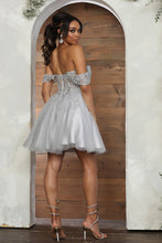 Load image into Gallery viewer, LA Merchandise LA2080 Leafy Pattern Tulle Off Shoulder Dama Dress - - Dress LA Merchandise