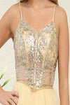 Load image into Gallery viewer, LA Merchandise LA2082 Short Fitted Corset Embellished Prom Dress - - Dress LA Merchandise