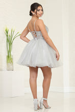 Load image into Gallery viewer, LA Merchandise LA2082 Short Fitted Corset Embellished Prom Dress - - Dress LA Merchandise