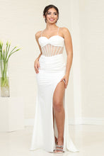 Load image into Gallery viewer, LA Merchandise LA2088B Sweetheart Twisted Bustier Ivory Wedding Dress - IVORY - Dress LA Merchandise