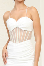 Load image into Gallery viewer, LA Merchandise LA2088B Sweetheart Twisted Bustier Ivory Wedding Dress - - Dress LA Merchandise