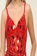 Load image into Gallery viewer, LA Merchandise LA2095 V-Neck Cut Glass Short Prom Sequin Dress - - Dress LA Merchandise