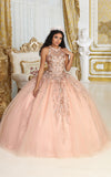 Load image into Gallery viewer, LA Merchandise LA212 Detachable Cape Embroidered Quinceanera Ball Gown - - LA Merchnadise
