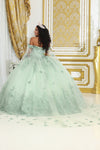 Load image into Gallery viewer, LA Merchandise LA236 Off-Shoulder Butterfly Appliqued Ball Gown - - LA Merchandise