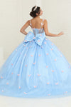 Load image into Gallery viewer, LA Merchandise LA239 Butterfly Sheer Glitter Corset Ball Gown with Bow - - LA Merchandise