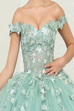 Load image into Gallery viewer, LA Merchandise LA240 Sweetheart Butterfly Appliqued Quinceanera Gown - - LA Merchandise