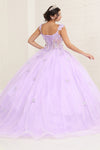 Load image into Gallery viewer, LA Merchandise LA242 3D Appliqued Glitter Sleeveless Quinceanera Gown - - LA Merchandise