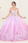Load image into Gallery viewer, LA Merchandise LA254 Lilac Sweetheart Embroidered Ball Gown - - LA Merchandise