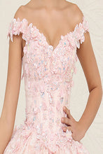 Load image into Gallery viewer, LA Merchandise LA259 Blush 3D Butterfly Applique Sweet 16 Ball Gown - - LA Merchandise