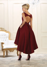 Load image into Gallery viewer, LA Merchandise LA7604 Sleeveless Open Back High Low Cocktail Dress - - LA Merchandise