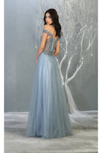 Load image into Gallery viewer, LA Merchandise LA7864 Lace-Up Back A-line Formal Sequin Gown - - Dress LA Merchandise