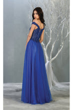 Load image into Gallery viewer, LA Merchandise LA7864 Lace-Up Back A-line Formal Sequin Gown - - Dress LA Merchandise